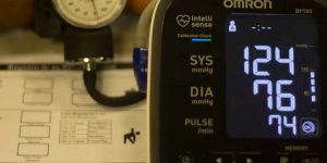 Omron blood pressure monitor